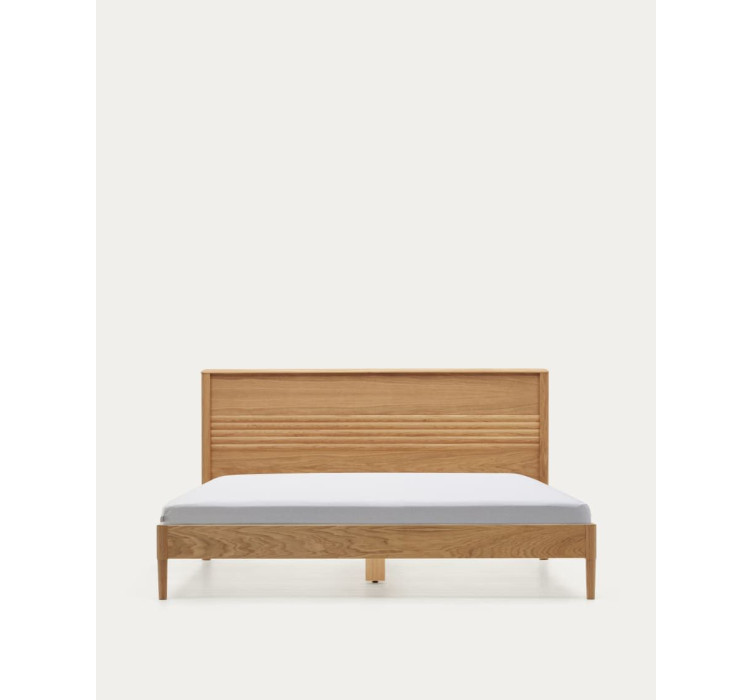 Ліжко Lenon N0100012MM46 з масиву дуба та дубового шпону, 180 x 200 см1